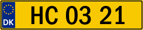 Trailer License Plate